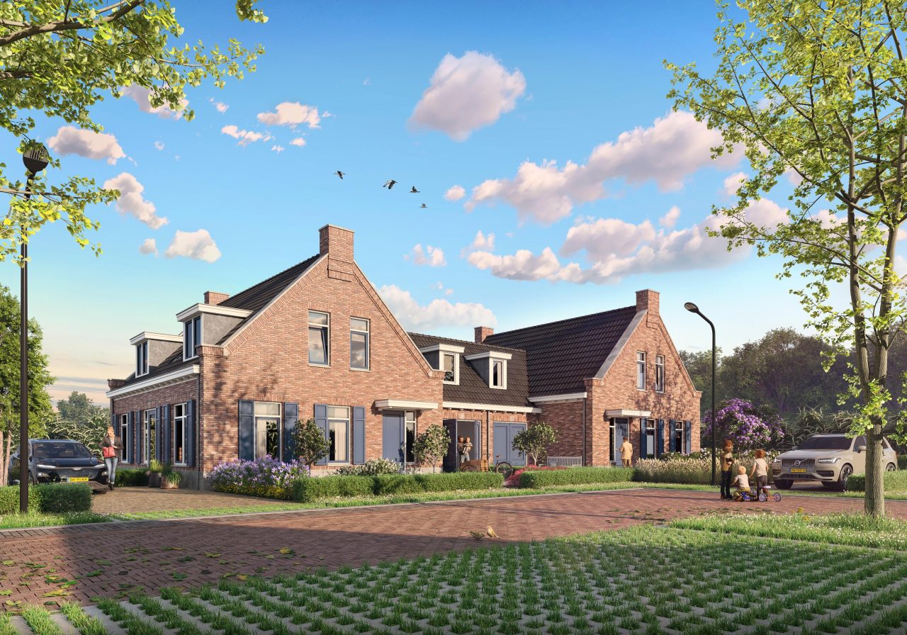 Oplevering van een woningbouwproject